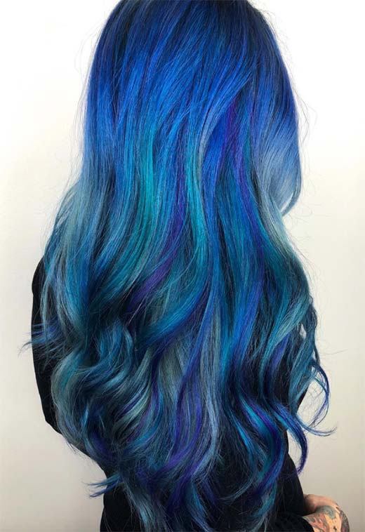 Como escolher a melhor cor de cabelo azul para o seu tom de pele