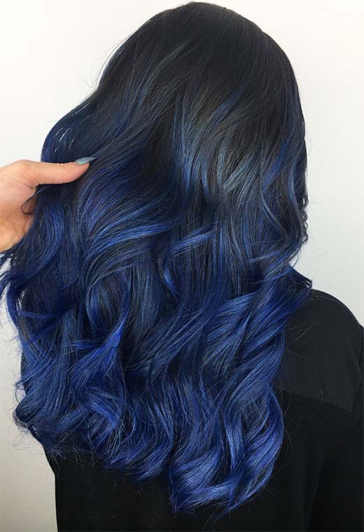 Dicas de tingimento de cabelo azul em casa