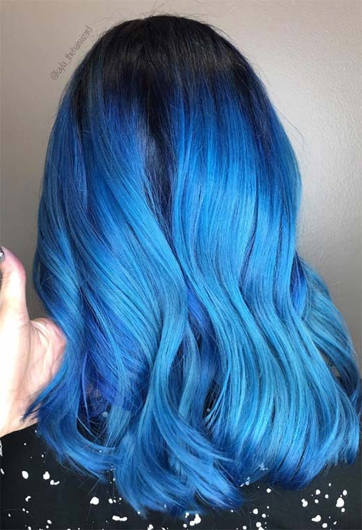 Como tingir o cabelo de azul em casa