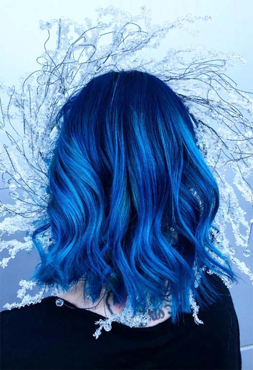 Como pintar o cabelo de azul em casa