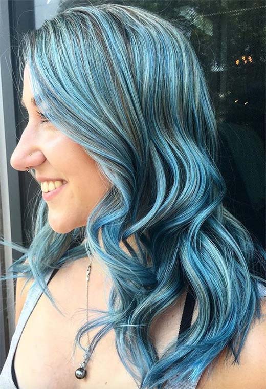 Dicas de cuidados com a cor do cabelo azul
