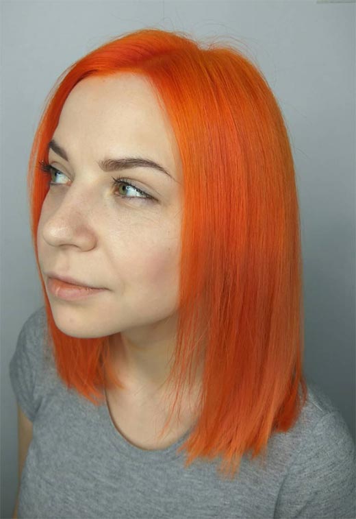 ideas de maquillaje de cabello naranja