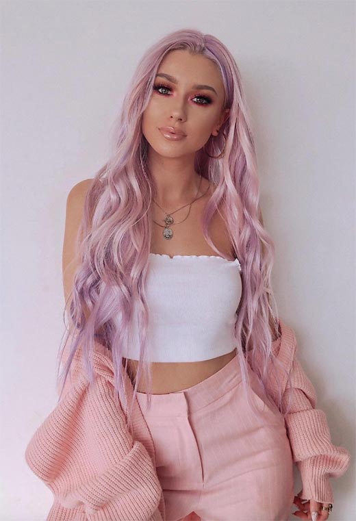 Dicas de moda para cor de cabelo lilás