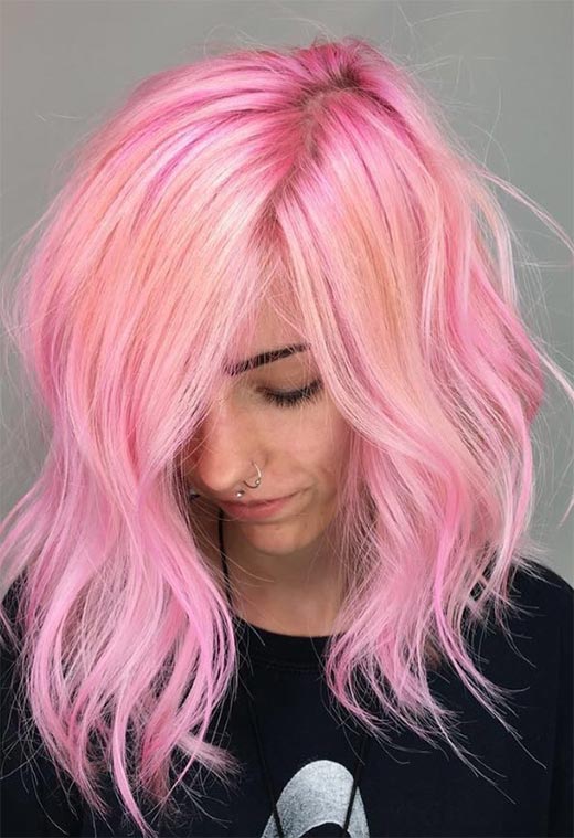 Dicas de maquiagem para cabelo rosa