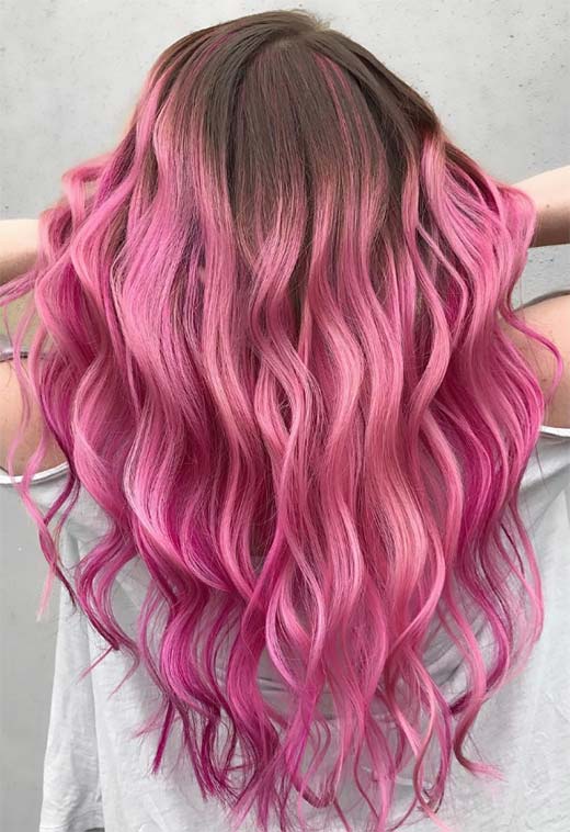 Dicas de moda para cabelo rosa