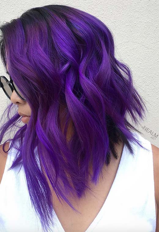 Como manter o cabelo violeta
