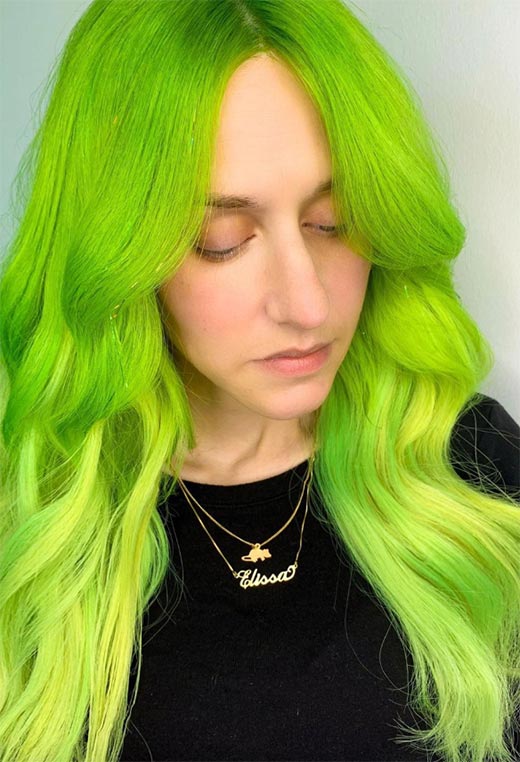 Como pintar o cabelo de verde