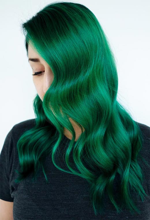 Como tingir o cabelo de verde