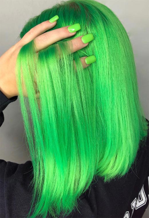 Melhor cor de cabelo verde para seu tom de pele