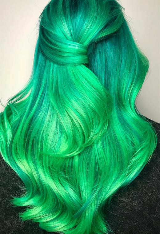 Dicas de moda para cabelos verdes